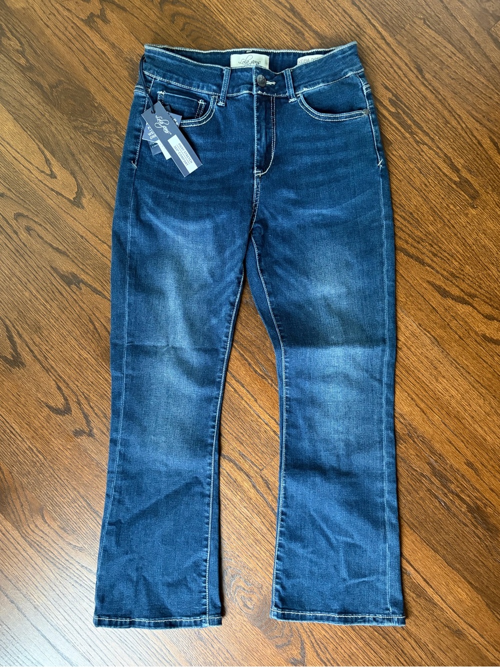 lola Women's Cropped Jeans Keira DSB in Dark Blue Wash Size 2 NWT